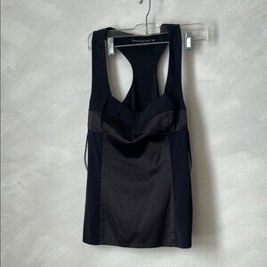 Mackage Collection silk blend racerback bustier style tank top black size L
